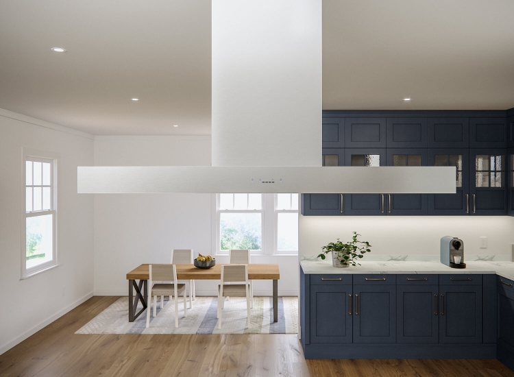 中島式 倒T排油煙機(90&120cm)